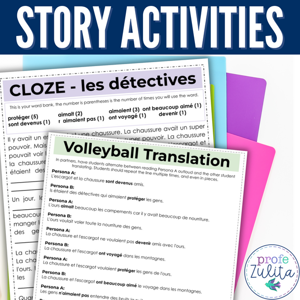 French Unit 28 - passé composé & past tense in French Reading Comprehension