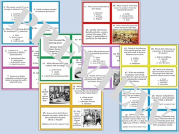 The Industrial Revolution Task Cards