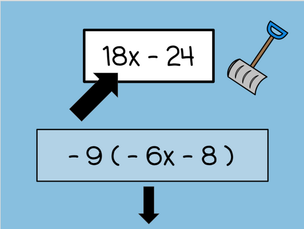 Advanced Equivalent Expressions Race - Winter Version