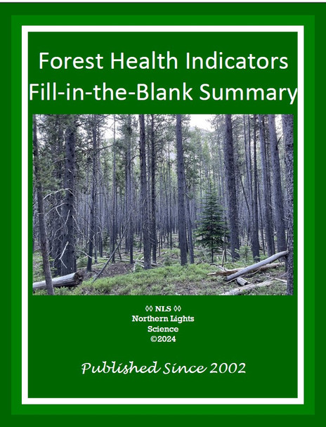 Forest Health Indicators Fill-in-the-Blank Summary Activity