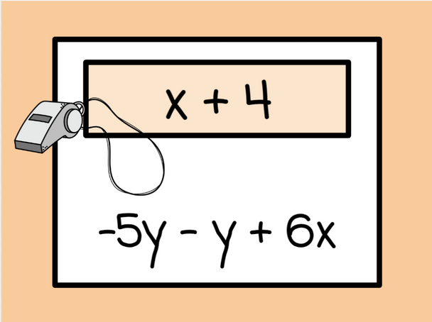 Combining Like Terms Race - Basketball-Themed  - Digital and Printable