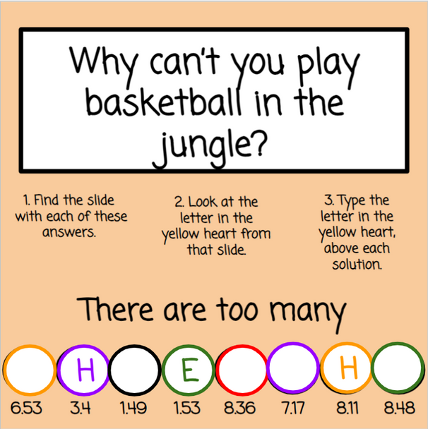 Adding and Subtracting Decimals - Digital and Printable - Basketball-Themed