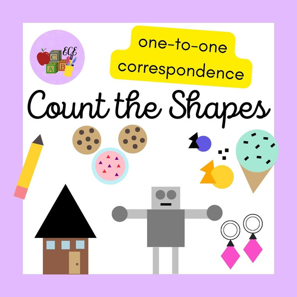 Count the Shapes (Visual Math & Writing Activity)