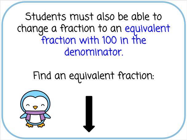 Fractions to Decimals with Number Chips - Digital and Printable - Winter-Themed