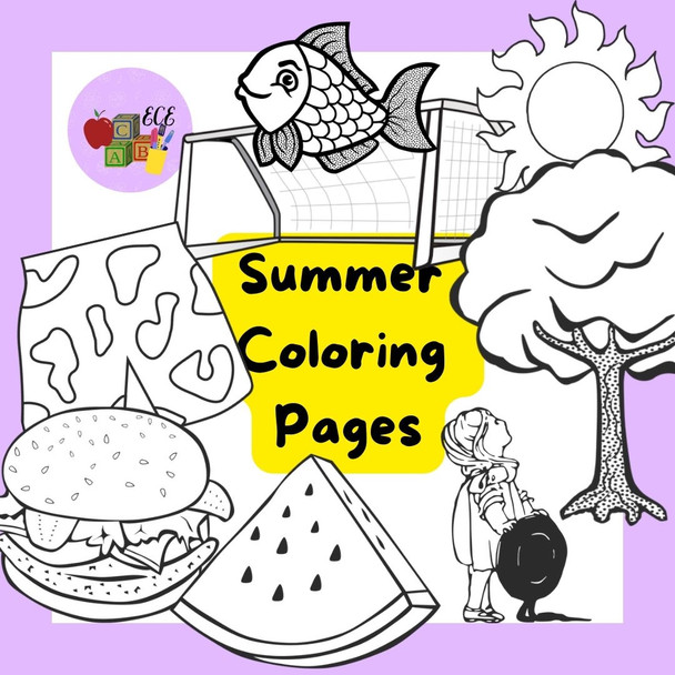 Summer Coloring Pages