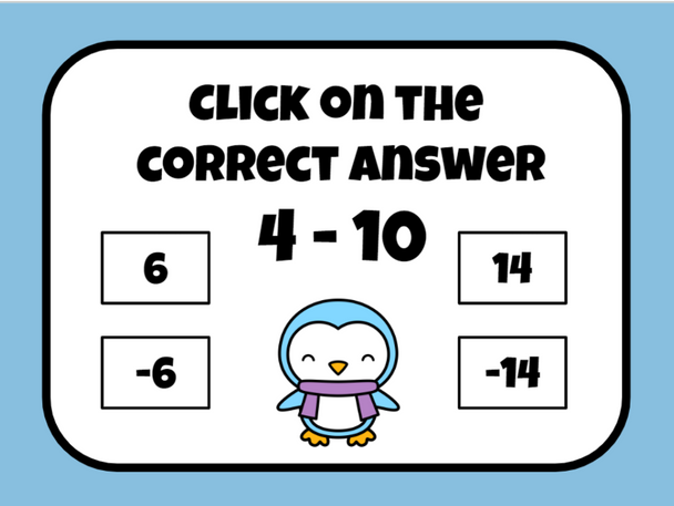 Integer Slide Game - Winter Version