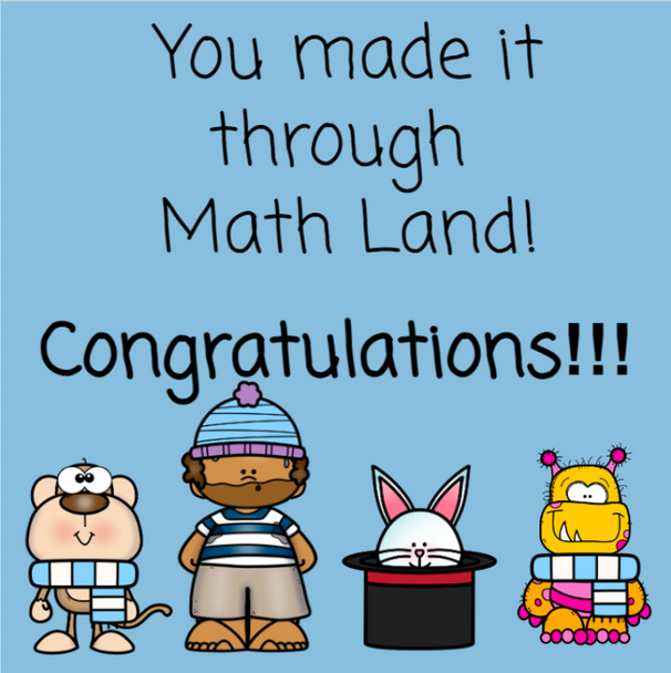 Math Land Game - Master Your Multiplication Facts - Winter Version