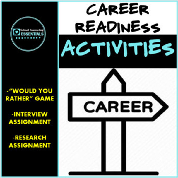 Career Readiness Activities for Middle & High School- Editable!