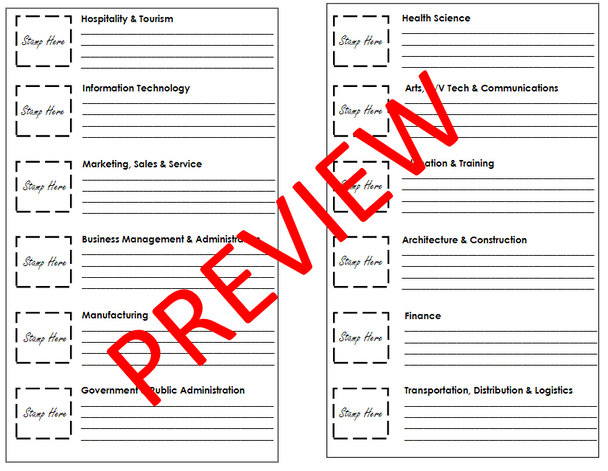 Career Day Passport - Career Explorations - CTE - 4 Editable Options!