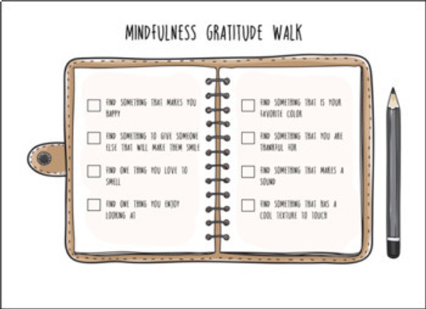 Mindfulness Gratitude Walk- Spring Activity- Middle & High School