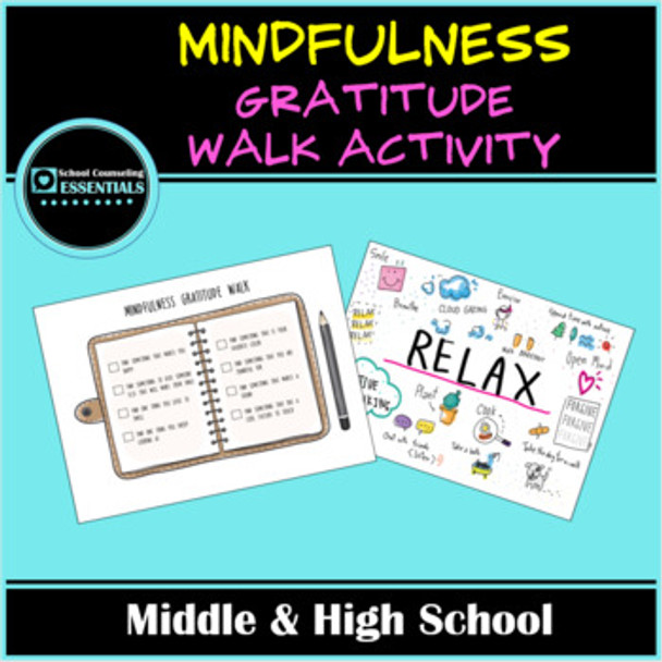 Mindfulness Gratitude Walk- Spring Activity- Middle & High School