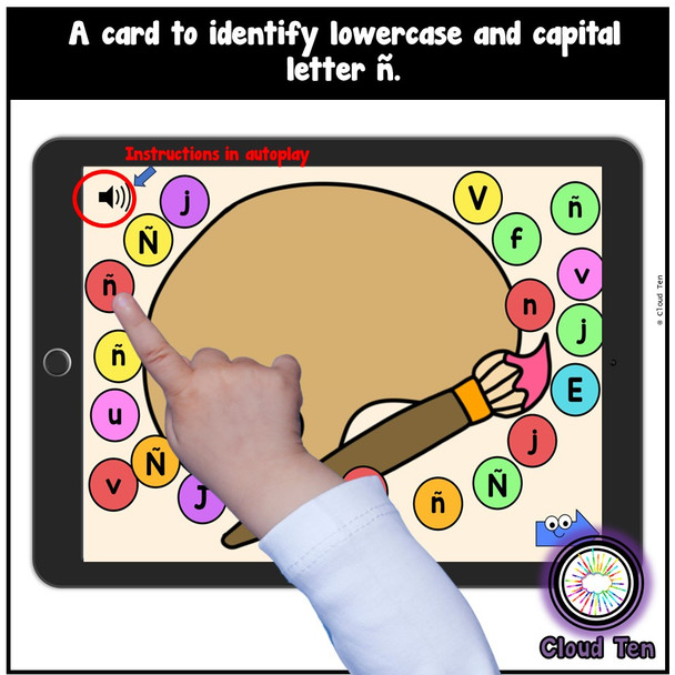 Letra Ñ Boom Cards™ | Digital Task Cards