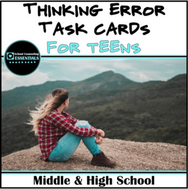 Thinking Error Scenarios- Task Cards- distance learning option