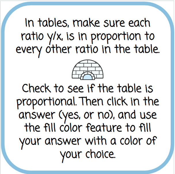 Solving Proportions with Number Chips - Winter-Themed- Digital and Printable