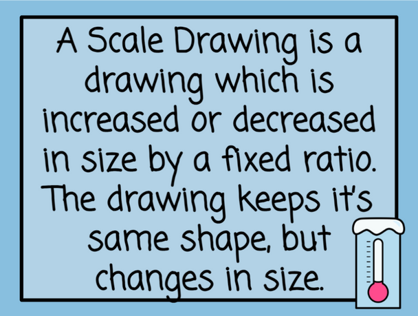 Scale Drawings Activity - WInter-Themed - Digital and Printable