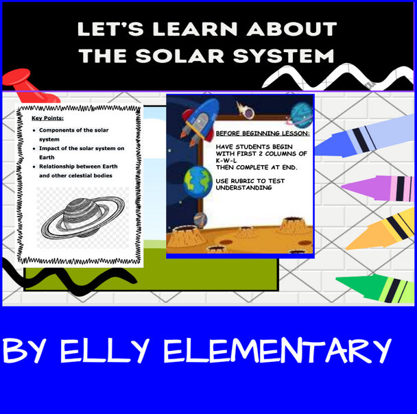LET'S LEARN ABOUT THE SOLAR SYSTEM - 2ND - 4TH GRADES - LESSON PLAN & ACTIVITIES