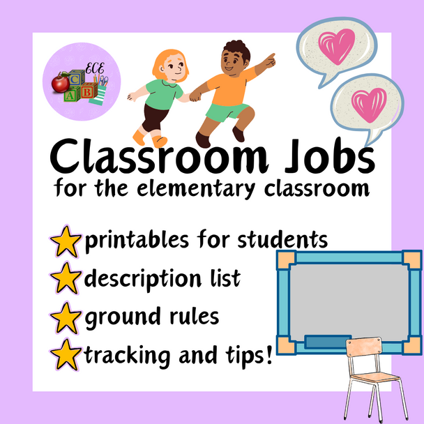 Class Jobs for the Elementary Classroom