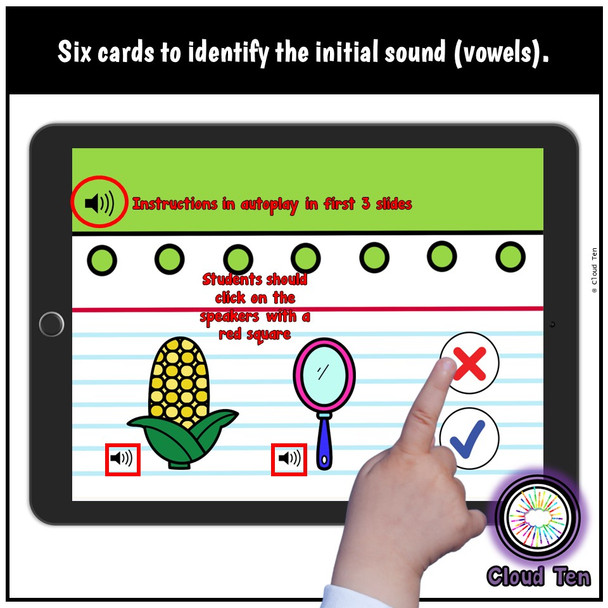 Las vocales Boom Cards™ | Vowels in Spanish | Digital Task Cards