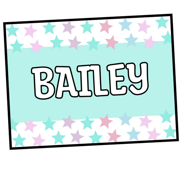 Printable Pastels Student Name Labels, Editable Classroom Labels, Name Tags