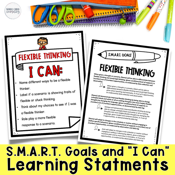 Stuck and Flexible Thinking Scenarios Game and Activities Set 1