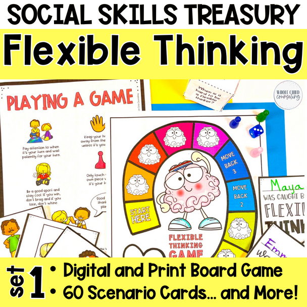 Stuck and Flexible Thinking Scenarios Game and Activities Set 1