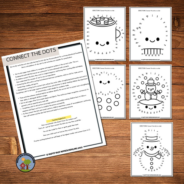 Seasonal Preschool Fine Motor Skill Worksheets