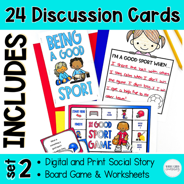 I Can Be a Good Sport Social Story Activities and Sportsmanship Game Set 2