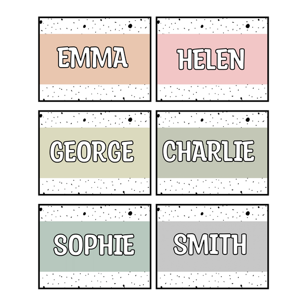 Printable Student Name Labels, Editable Classroom Labels, Name Tags, Labels