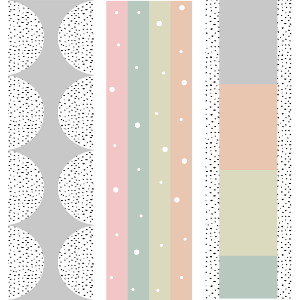 Printable Boho Neutral Spotty Bulletin Board Borders, Classroom Borders, Borders