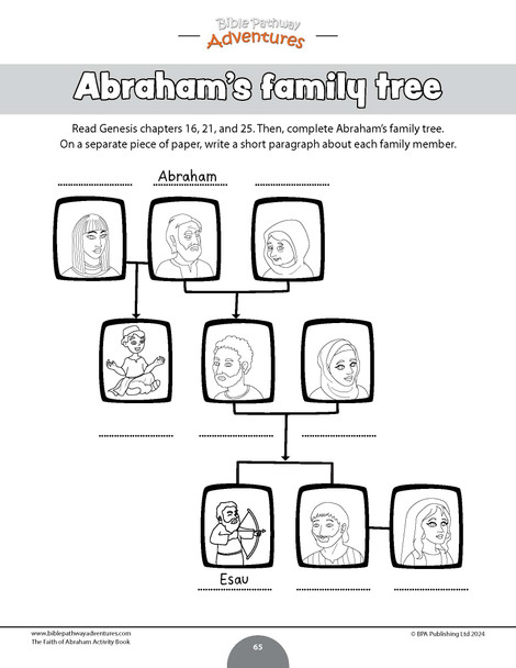 The Faith of Abraham Activity Book and Lesson Plans