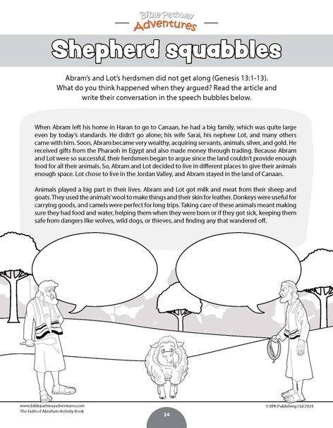 The Faith of Abraham Activity Book and Lesson Plans