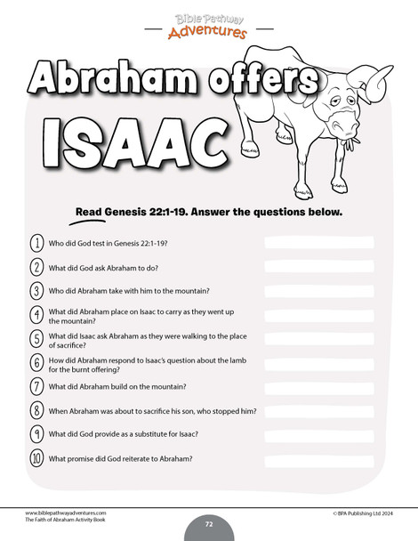 The Faith of Abraham Activity Book and Lesson Plans