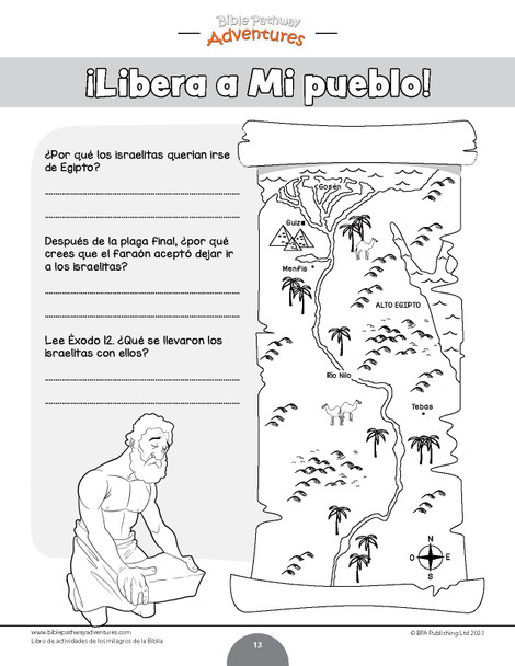 Libro de actividades de los milagros de la Biblia