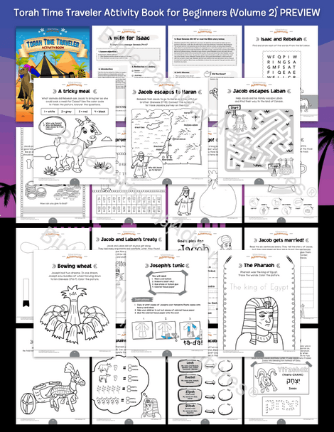 Torah Time Traveler Activity Book: Volume 2 (Genesis 24-41)