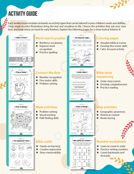 Torah Time Traveler Activity Book: Volume 4 (Exodus 32 - Deuteronomy 34)