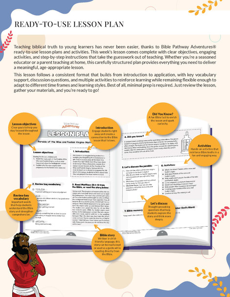 Bible Parable: The Wise and Foolish Virgins Workbook