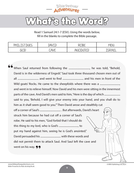Self-Control: Bible Activity Book for Kids