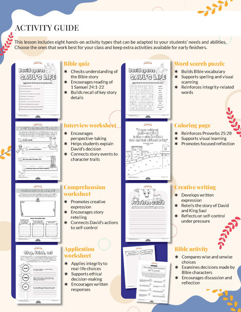 Self-Control: A Bible-based Workbook for Kids