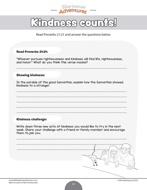 Kindness: Bible Activity Book for Kids