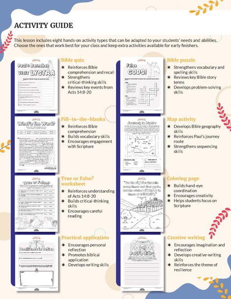 Unit Study | Resilience: A Complete Bible Lesson (Grades 3-6)