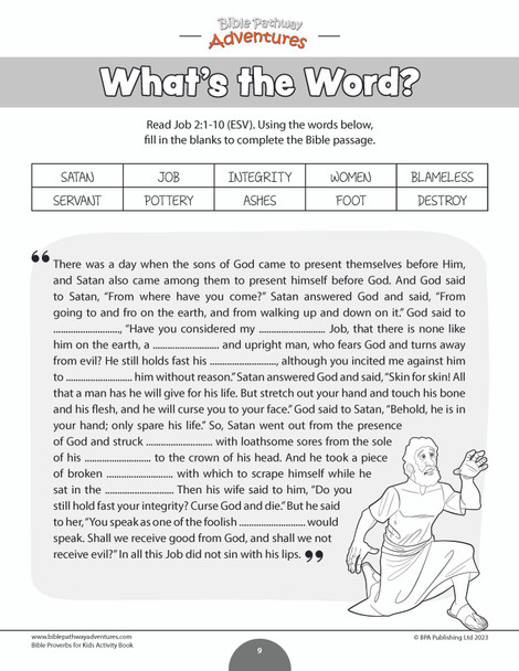 Integrity: Bible Activity Book for Kids