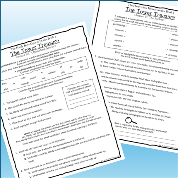 The Hardy Boys: The Tower Treasure Novel Study