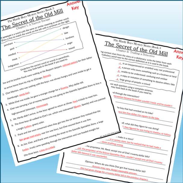 The Hardy Boys Mystery Stories Novel Studies Bundle