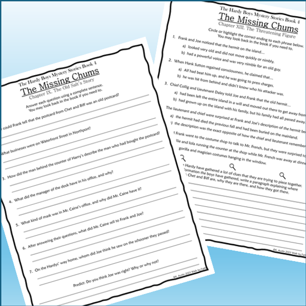 The Hardy Boys Mystery Stories Novel Studies Bundle