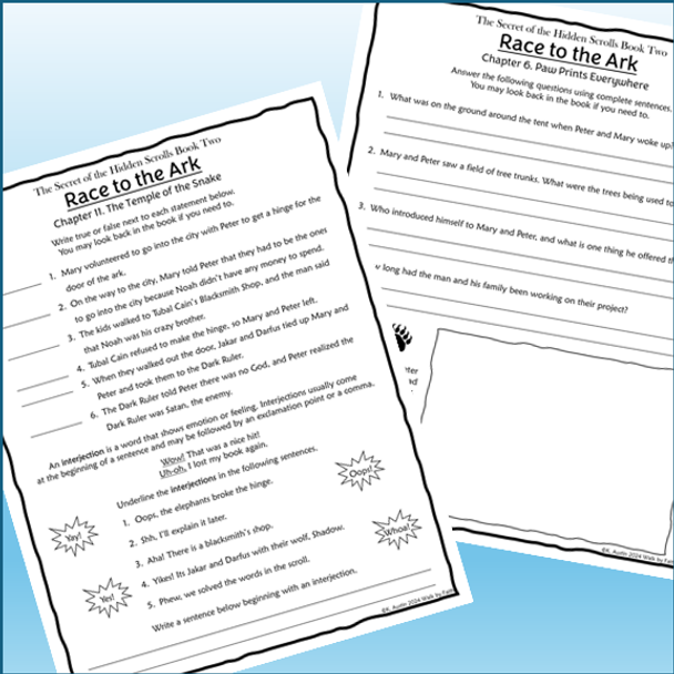 The Secret of the Hidden Scrolls: Race to the Ark Novel Study