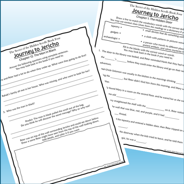 The Secret of the Hidden Scrolls: Journey to Jericho Novel Study