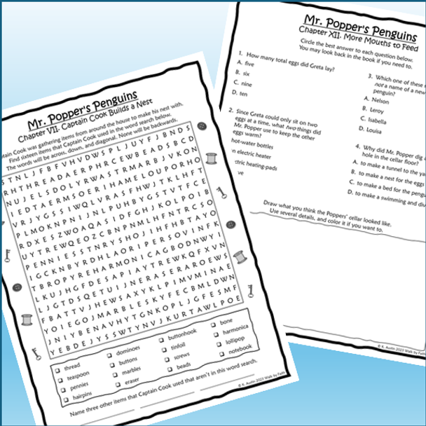 Mr. Popper’s Penguins Novel Study
