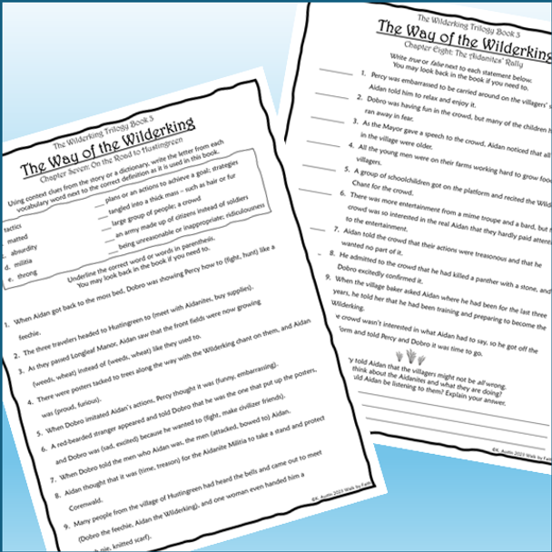 The Wilderking Trilogy Novel Studies Bundle