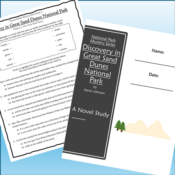 National Park Mystery Series Novel Study Bundle