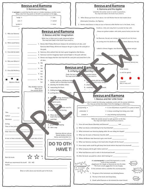 Third Grade Novel Studies Bundle